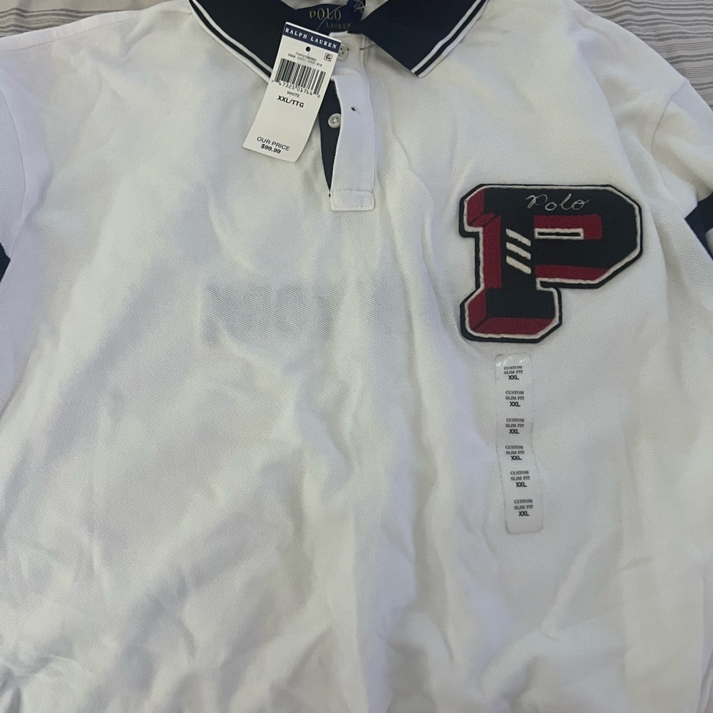 Polo by Ralph Lauren White Polo with Black Accents